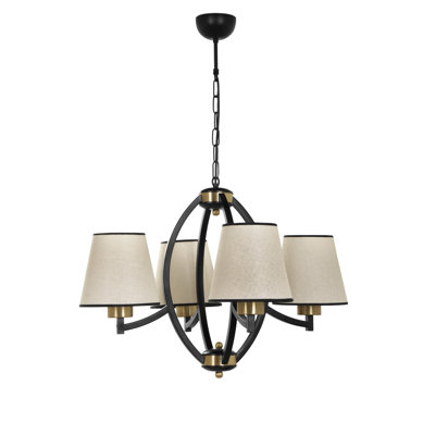 Roberson 4 - Light Shaded Chandelier