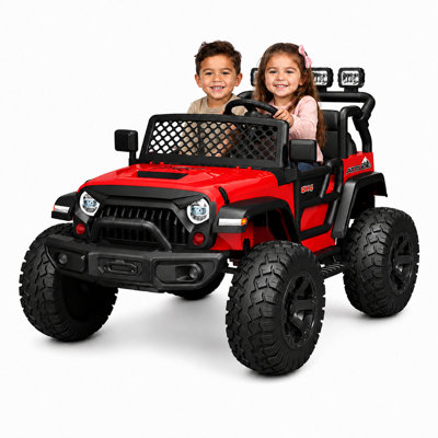Camion 4x4 Trail-Max Édition 2 places 24 V 9 Ah avec roues EVA, musique et télécommande