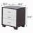 White Three Drawer Rectangular Decorative Table-371348144