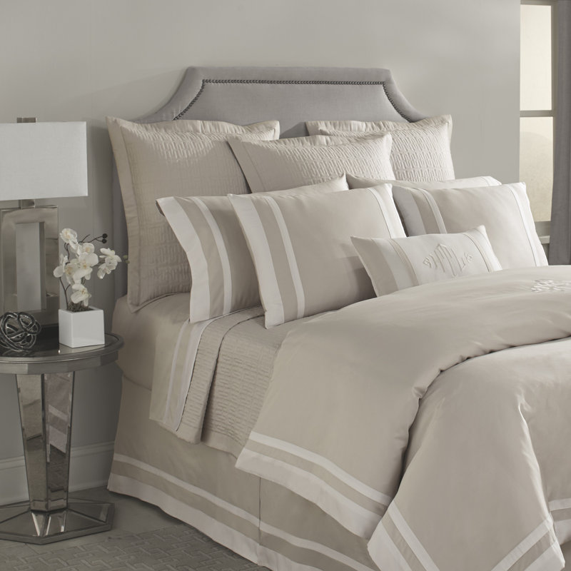 Savoy Sham, White/Candlelight, Euro