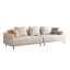 Canapé respirant en tissu de lin et de coton, structure en bois massif, coussin de siège en éponge hautement élastique, beige clair-1705937227-1705937237