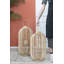 Lanterne de sol en rotin H 24,8 po