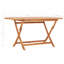 Lear Rectangular Teak Solid Wood Outdoor with Umbrella Hole Dining Table - 160 cm W 80 cm D