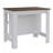 3-Shelf Kitchen Island White And Walnut, Kitchen Island-307401578