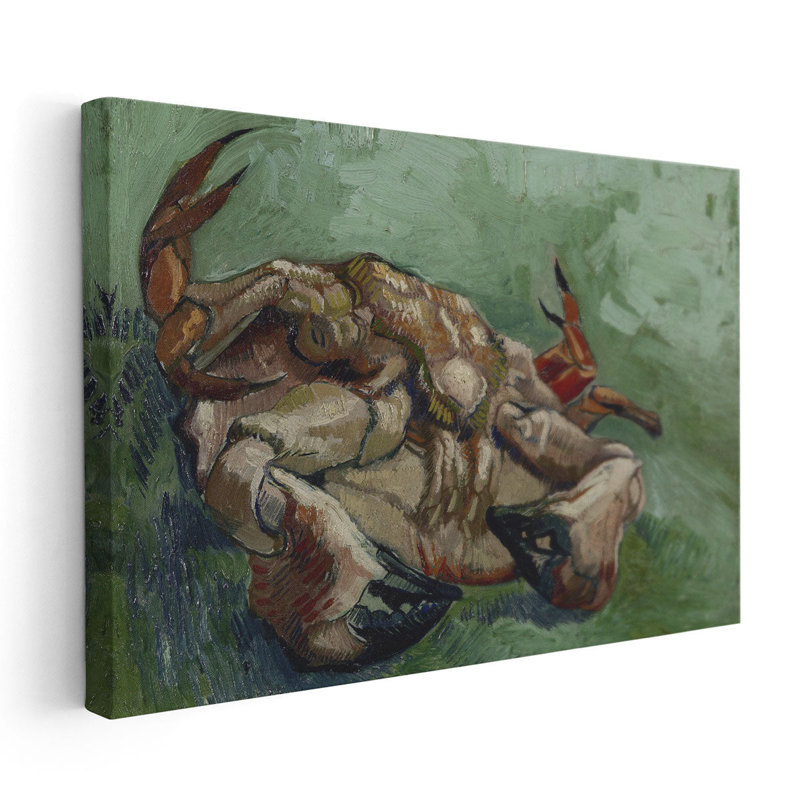 Crabe sur le dos, 1888 - reproduction d'art sur toile, H 20 po x l 30 po