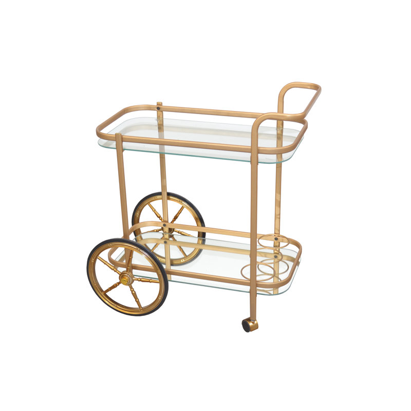 Gelmen Serving Cart, Gold