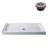60 in. x 32 in. Alcove Acrylic Shower Base in Glossy White With Center Drain, Drain Included-115184633