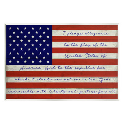 " Pledge Of Allegiance Flag " by Corinne Haig