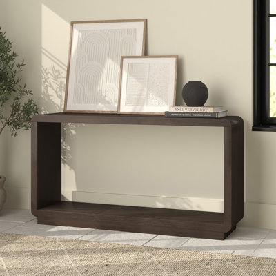 Console rectangulaire en chêne brun de 55 po Lonni