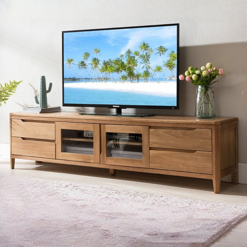 Simple Creative TV Stand, Burlywood