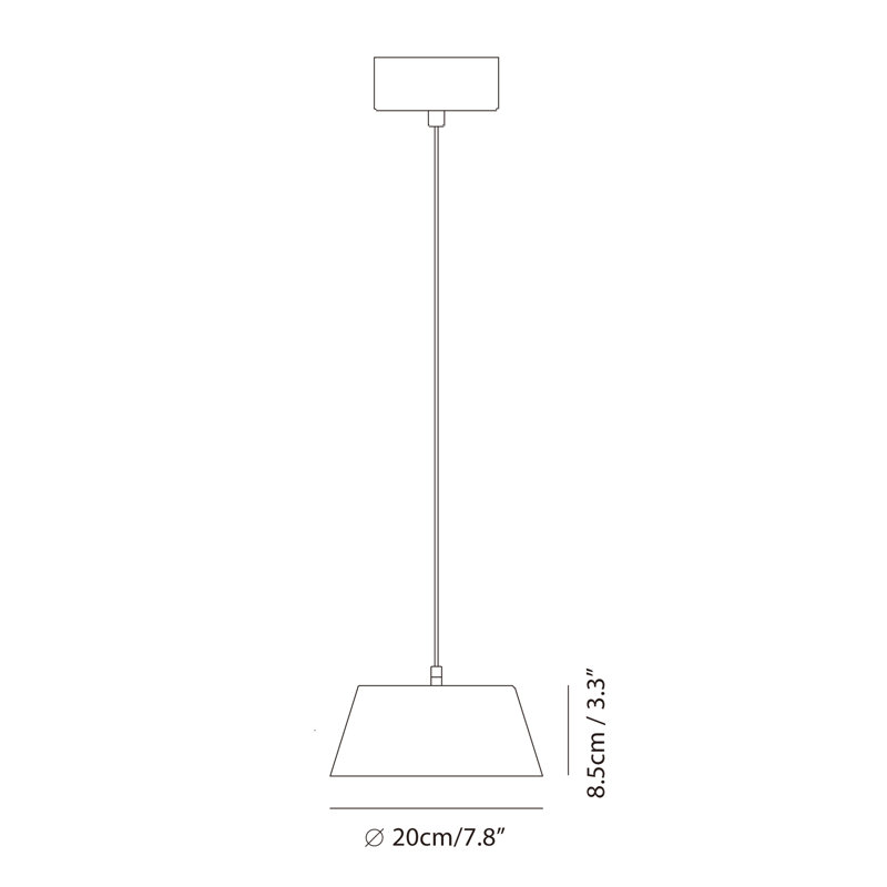 Luminaire suspendu simple OLO XL, Noir, noir, noir, noir