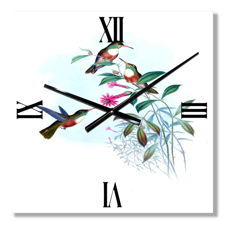 Vintage colibri IV - horloge murale traditionnelle, Petit