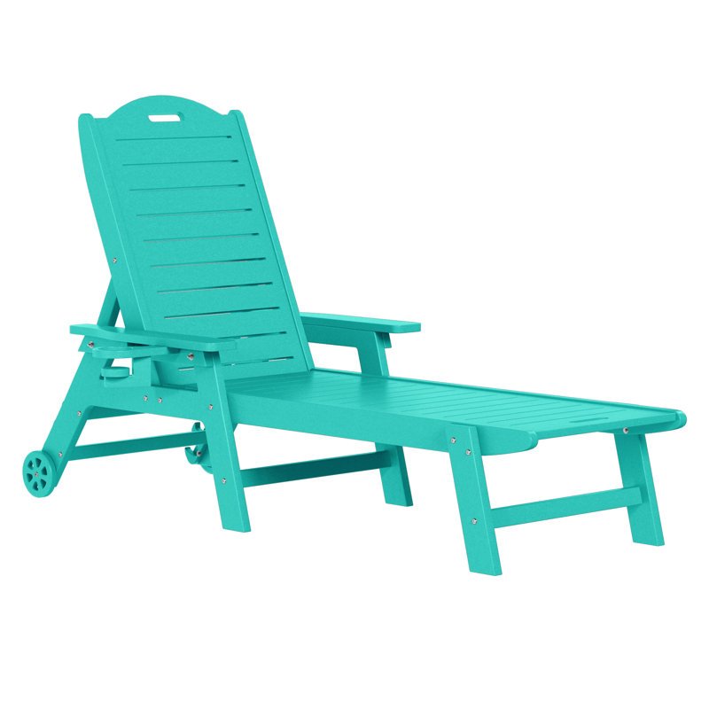 Chaise longue inclinable Brighton, Sarcelle