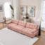 Canapé modulaire modulaire, canapé Cloud, sièges profonds modernes pour le salon, canapé 3 places en flanelle avancée pour la chambre à coucher, canapé modulaire surdimensionné avec 5 coussins décoratifs-130920881
