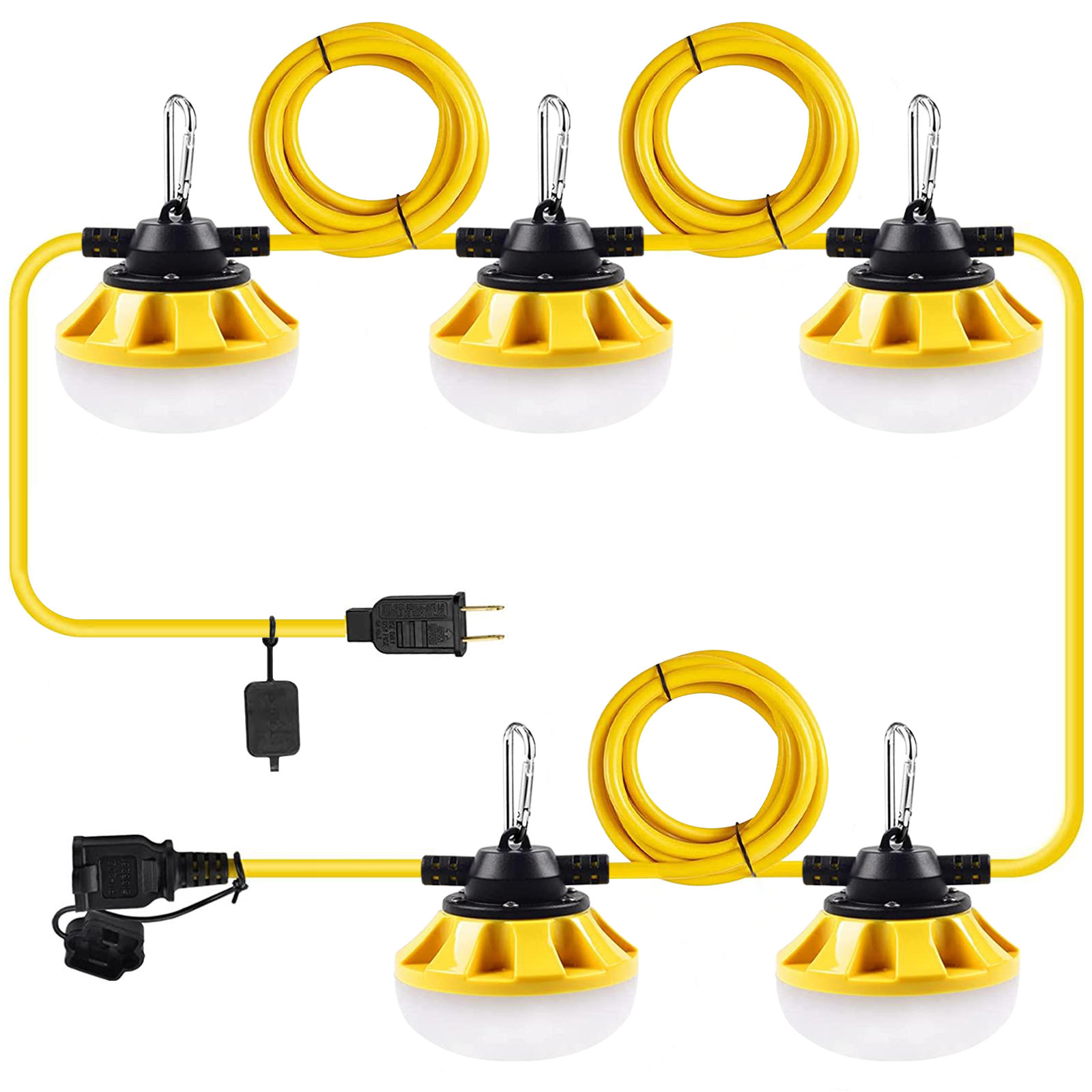 Avatar Controls 50FT Construction String Lights LED 50W 7000LM Industrial  Grade for Construction Sites Super Bright