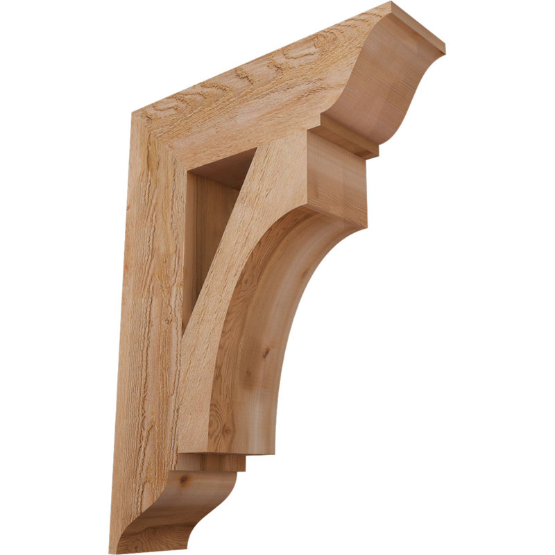 Support traditionnel Westlake, Cèdre rouge de l'Ouest, H 30 po x l 6 po x P 22 po, Rugueux