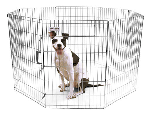 18'' H Panel Metal Exercise Pen, Large (36")