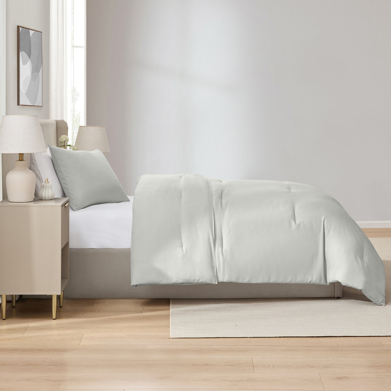  soft microfiber 2 piece comforter set with pillow sham, London Fog, Twin Comforter + 1 Standard Sham