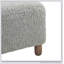 Repose-pieds confortable, gris