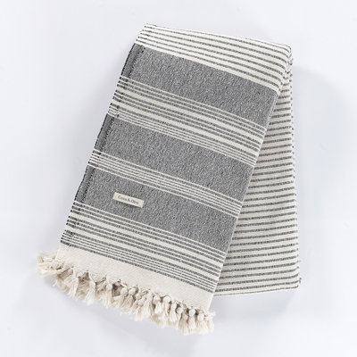 Lykia Striped Blanket with Fringe