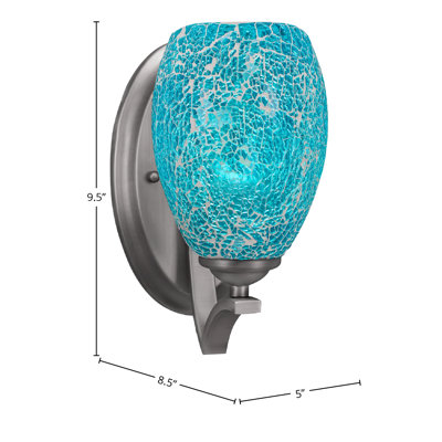 Zilo Wall Sconce Shown With Glass