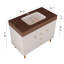 Meuble-lavabo autoportant 36 po avec lavabo en céramique et beaucoup de rangement 36 po