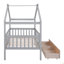 Lit simple en bois avec deux tiroirs-124917713