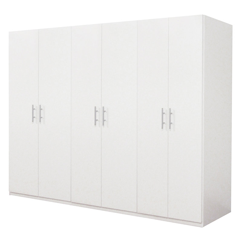 Beaudoin 6 Door Manufactured Wood Wardrobe