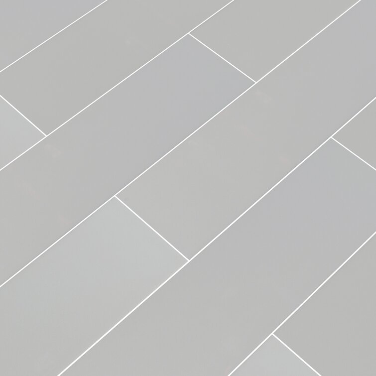 MSI Domino Gray Glossy 4 in. x 16 in. Glossy Ceramic Wall Tile