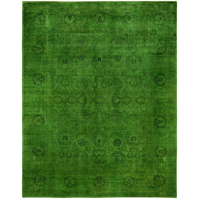 Overdyed One-of-a-Kind 8' 2" X 10' 5" Hand Knotted Area Rug
