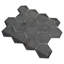 Aurora Glossy 3" x 3" Glass Hexagonal Mosaic Tile-1834716233