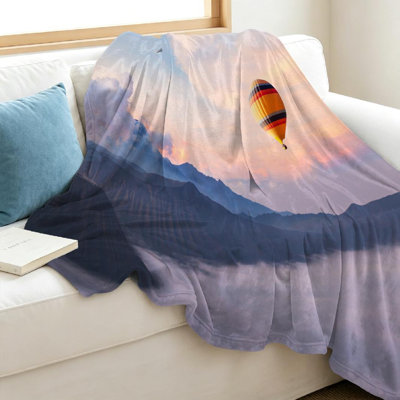 Clear Ultra Soft Flannel Fleece Throw Blanket,Beautiful Single-Sided Print