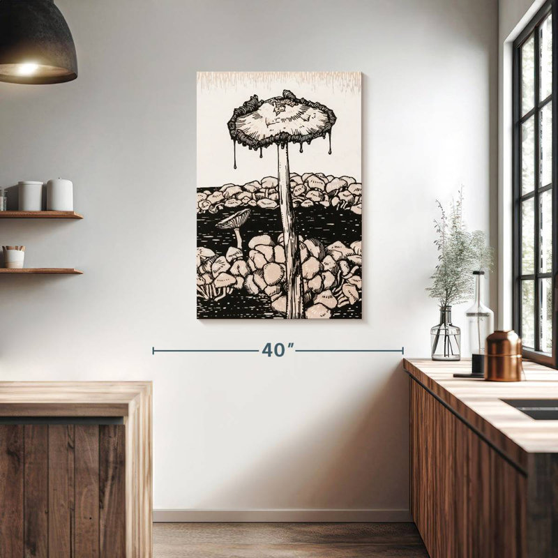 Yarlin Dripping Mushroom, 39" H x 26" W