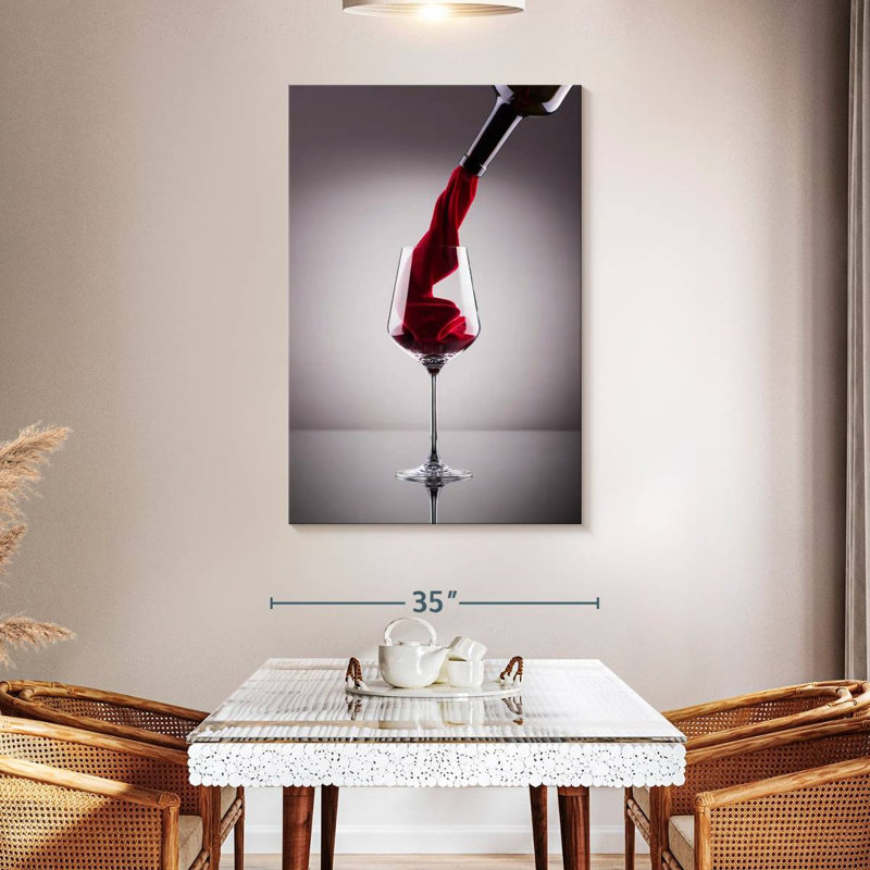 Yarlin Velvety Red Wine, 48" H x 32" W