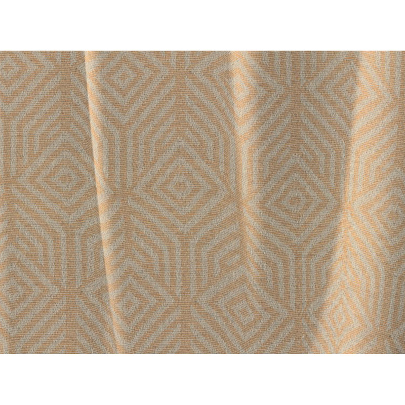 Caleigh Easy Diamond Slot Top Opaque Curtain, Bisque/Wheat, 145 W x 225 D cm