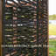 Pavillon de jardin permanent en métal L 9,5 pi. Pergola en bois massif
