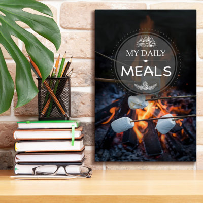 «My Daily Meal» par Jean Plout, art mural sur toile, 12 po x 18 po