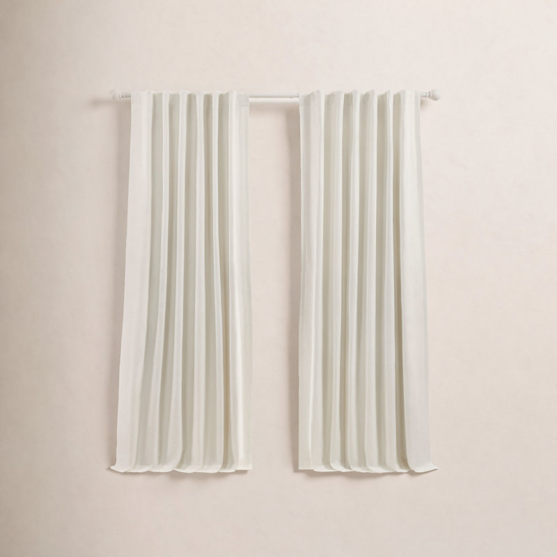Rideau occultant 100% coton Lauren Ralph Lauren Waller, Flocons de neige, 52 po x 84 po
