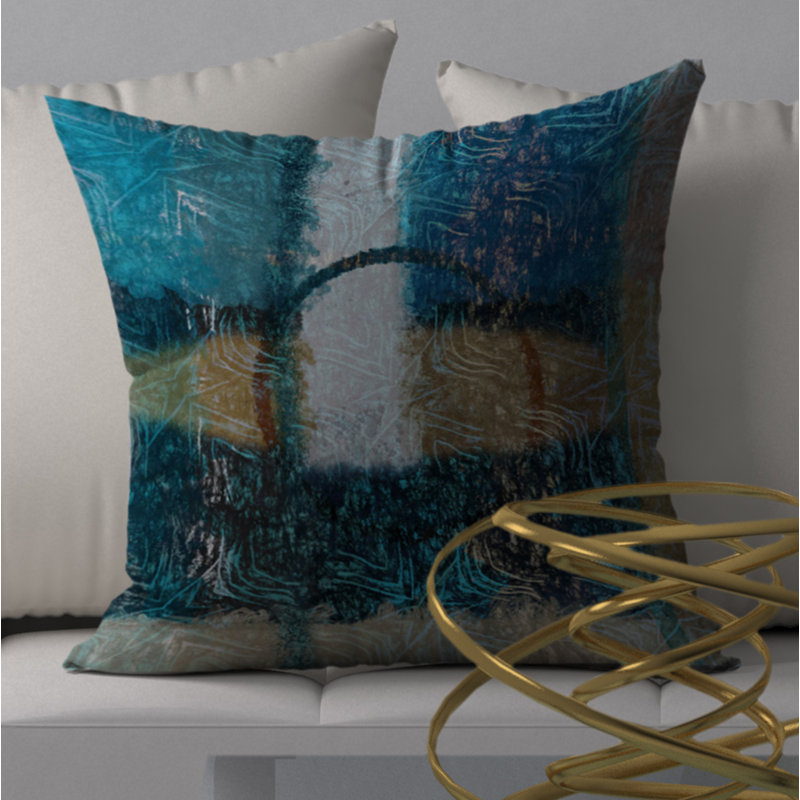 Housse de coussin carrée à garniture lisse, 20 po x 20 po