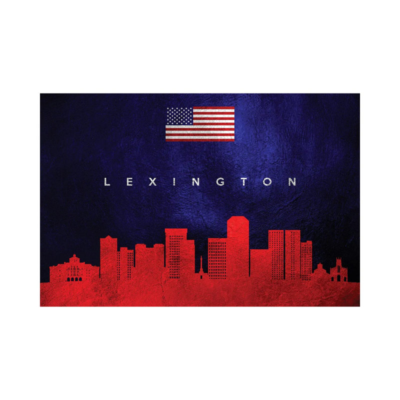 Lexington Kentucky Skyline by Adrian Baldovino - Wrapped Canvas Print, 30.48 cm H x 45.72 cm W