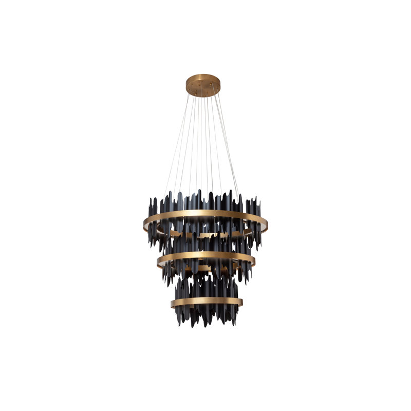 Icarus Chandelier, 40" H x 60" W x 60" D