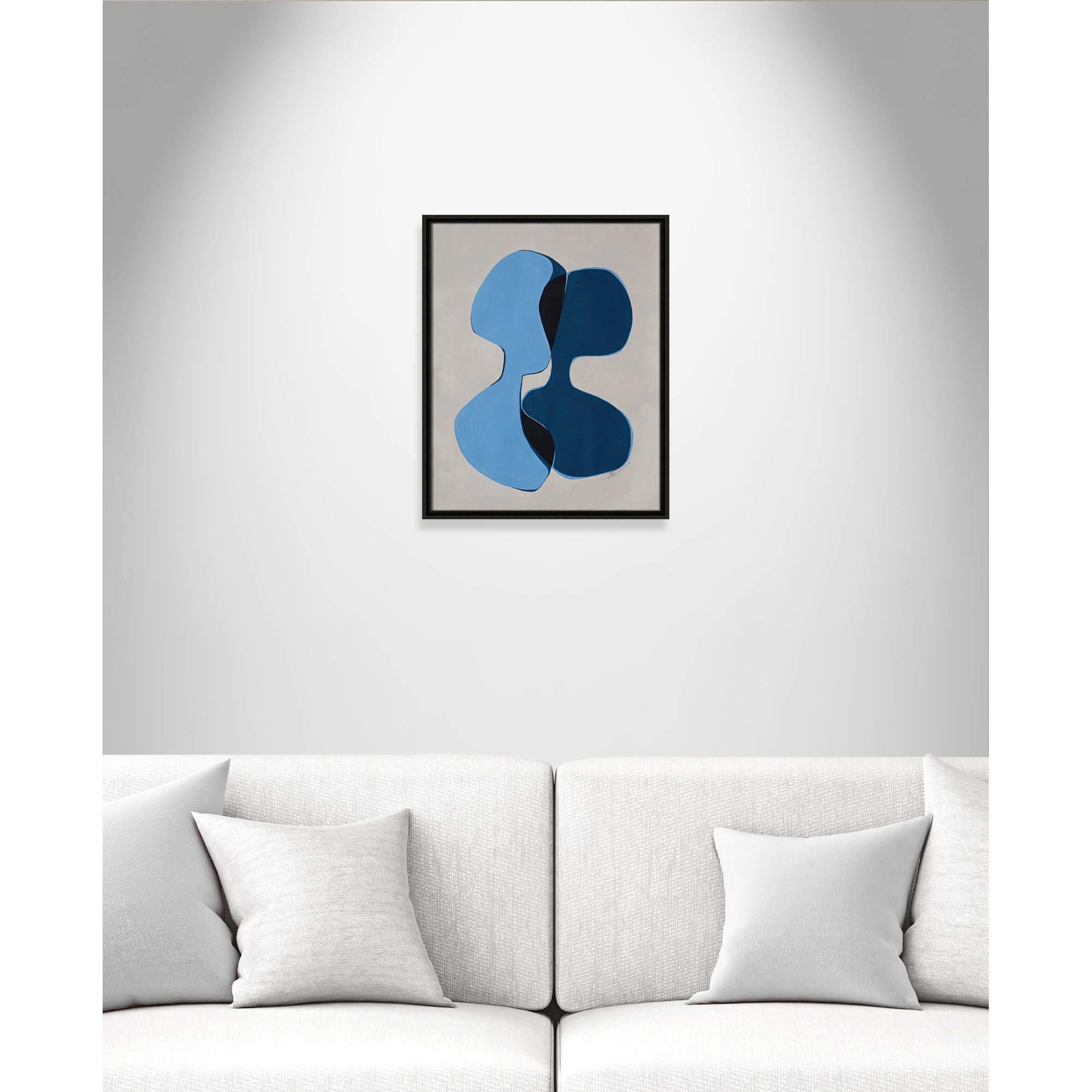 In Unity I by Filippo Ioco For Casa Fine Arts, Espresso Framed, 21.5" H x 17.5" W x 2" D