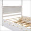 Lit CaNopy avec lit gigogne et deux tiroirs, lit plateforme CaNopy avec lattes de soutien