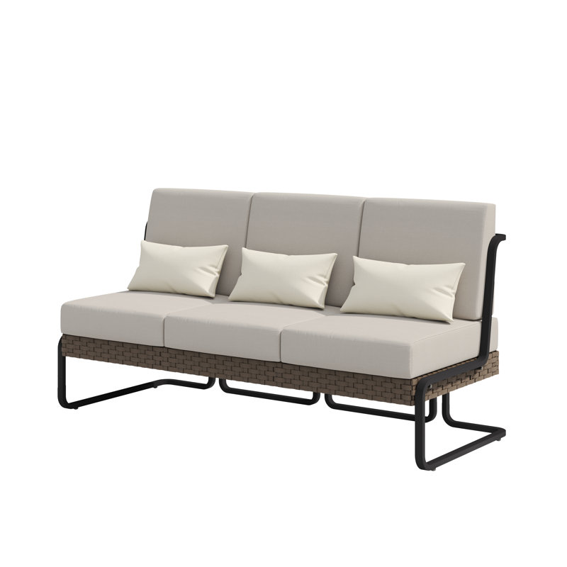 Canapé, Gris clair, Black