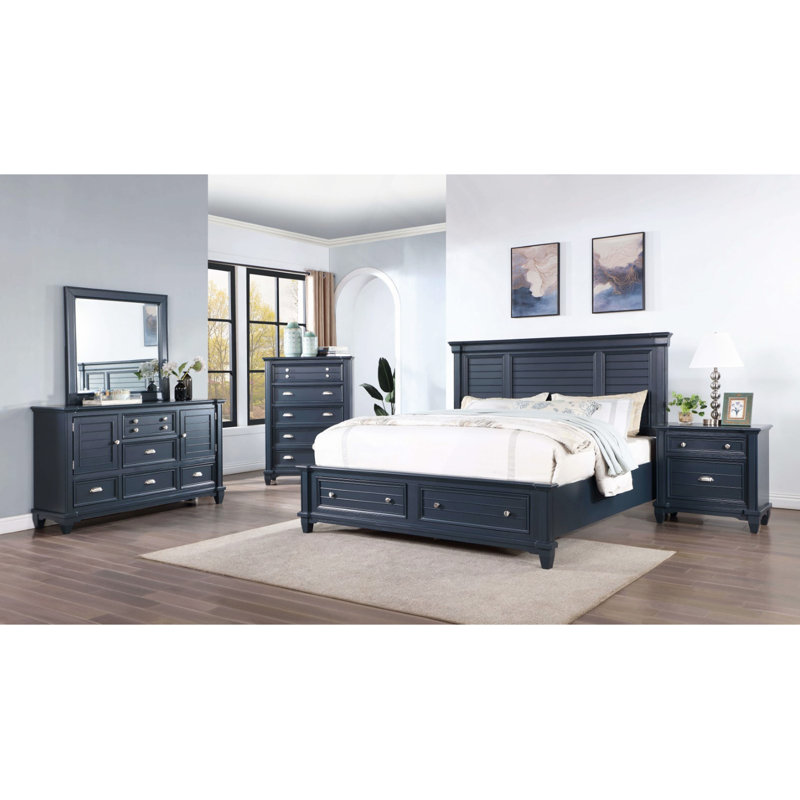 Table de chevet style transitionnel 1pc Nickel