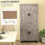 Armoire de rangement autoportante avec tablettes réglables, idéale pour la cuisine et l'organisation à la maison-506630005