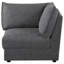 Chaise d'angle rembourrée Barely Black-118107063