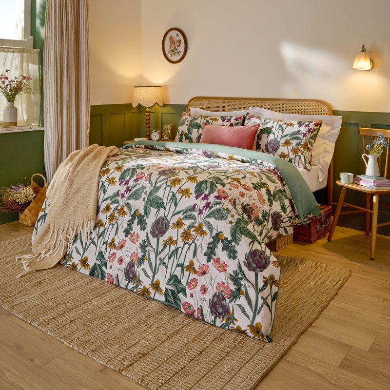Cotton Blend No Pattern Duvet Cover Set with Pillowcases Included, Single Duvet Cover + 1 Standard Pillowcase