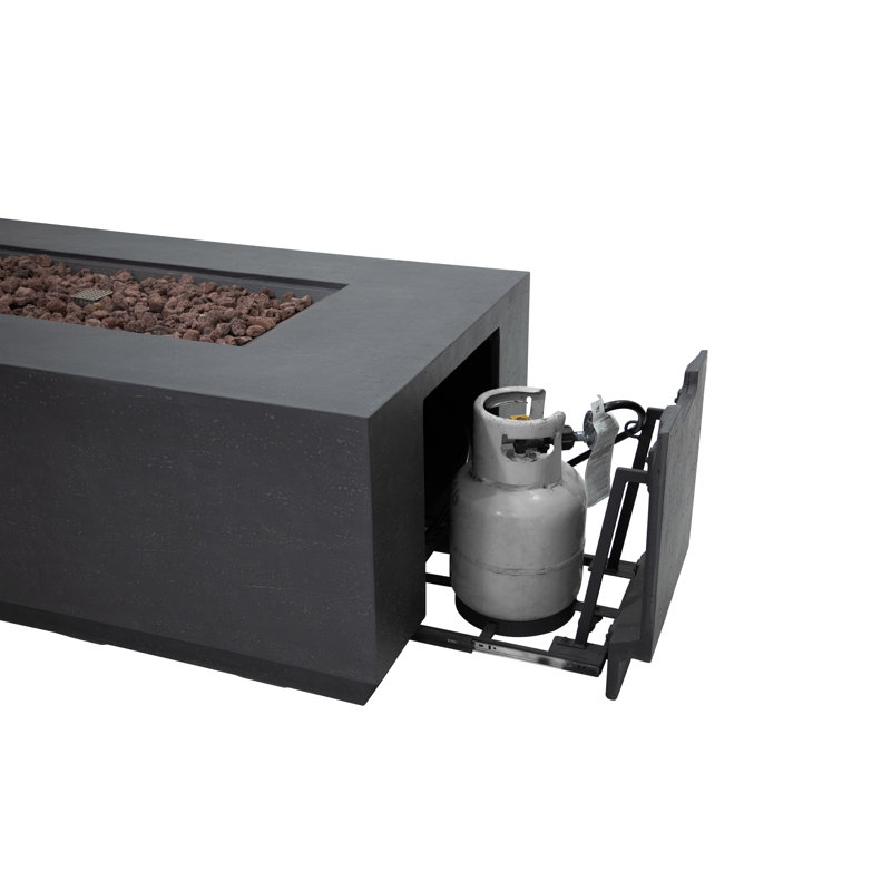 Elementi Andes Fire Pit Table with Hideaway Propane Tank Drawer