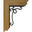 Orleans 4" Single Brace Ironcrest Bracket-108927484-108927492